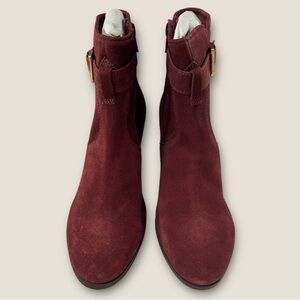Diba Deep Burgundy Ankle Boots